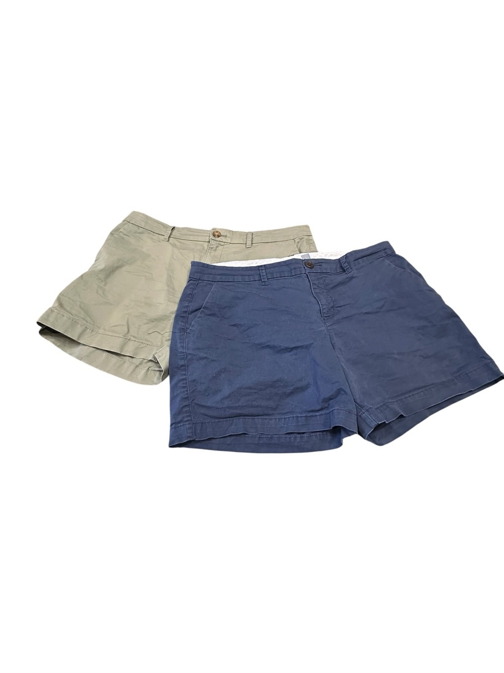 Lot of 2 Old Navy Women’s Shorts Navy Blue and Olive Green